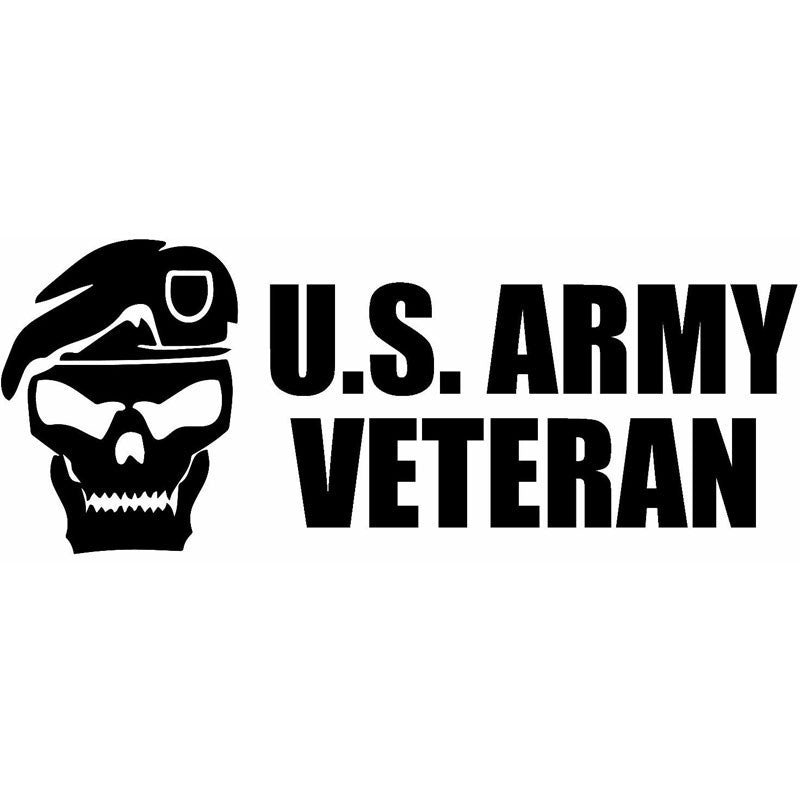 17.8*7.2cm US Army Veteran Car Truck Bumper Window JDM Car Styling Decoration  Car Stickers 6 Colors