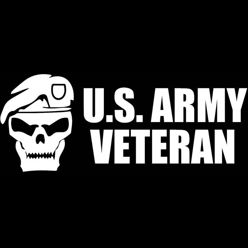 17.8*7.2cm US Army Veteran Car Truck Bumper Window JDM Car Styling Decoration  Car Stickers 6 Colors