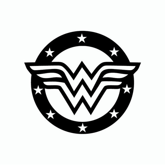 New Brand  80s Super Hero Wonder Woman Wall Sticker laptop sticker Cartoon Vinyl Wall Decal Home Decor