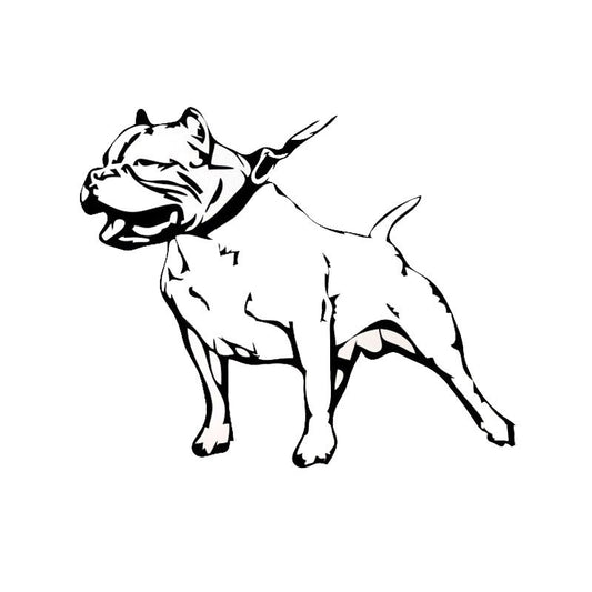 New Brand 14.6*12.1CM American Bully Lovely Pet Dog Decoration Vinyl Rear Windshield Car Stickers