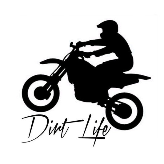 High-quality 12.7CM*12.5CM Car Window Sticker Outdoor Decal Dirt Bike Dirt life Car Stickers Car Styling Car Accessories