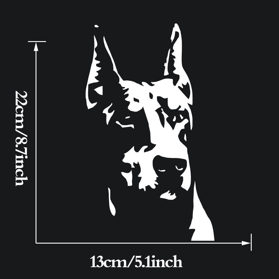 New Brand Doberman Dog Pet Laptop Car Sticker