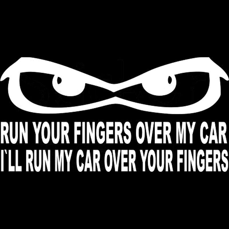 Fashion   20CM*10CM Dont Touch My Car Stickers For Car Motorbike  Decorative Car Accessories Sticker