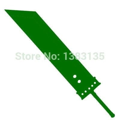 New Fashion  14cm*13cm  8 Colors Buster Sword Cloud Strife Silhouette Car Sticker For Truck Window Door Vinyl Decal