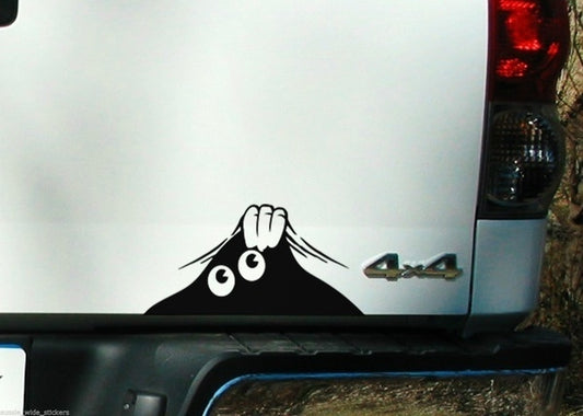 2018 NEW     Car Sticker  195mm Funny Camping Caravan Accessories Stickers "PEEK A BOO"