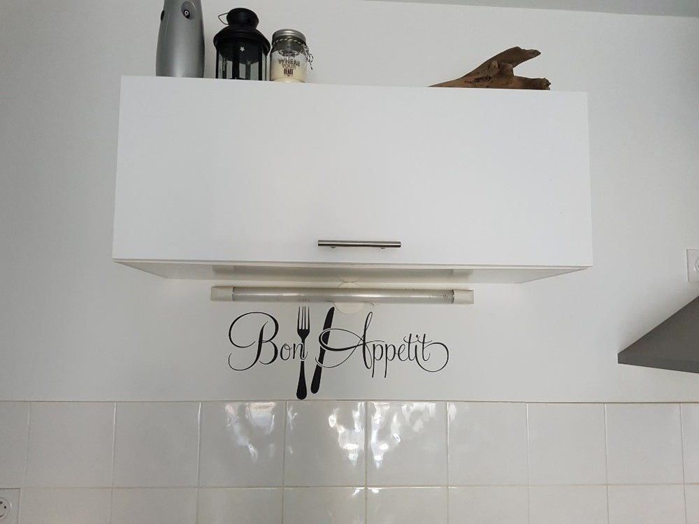 New Hot   Bon appetit cuisine stickers muraux décoration de la maison