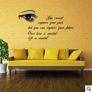 Beautiful Eyes home decoration inspirational saying quote creative wall decal removable vinyl wall sticker