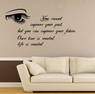 Beautiful Eyes home decoration inspirational saying quote creative wall decal removable vinyl wall sticker