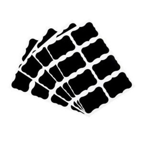 2018 NEW  36 Pcs/Set Chalkboard Blackboard Chalk Board Stickers Craft Kitchen Candy Jar Labels for Kitchen Office School