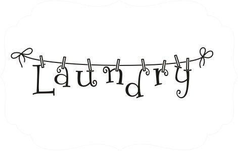 Hot Vinyl Laundry Room Clothesline Decal, Wall Art, Wall Sticker, Wall Quote, Black