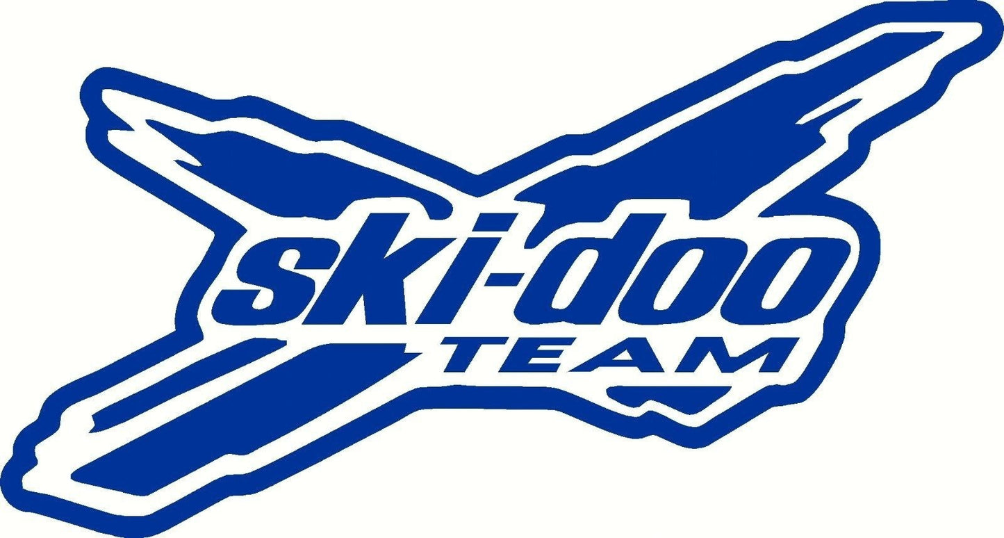 Hot  ski-doo decal window or bumper sticker skidoo snowmobile ski doo