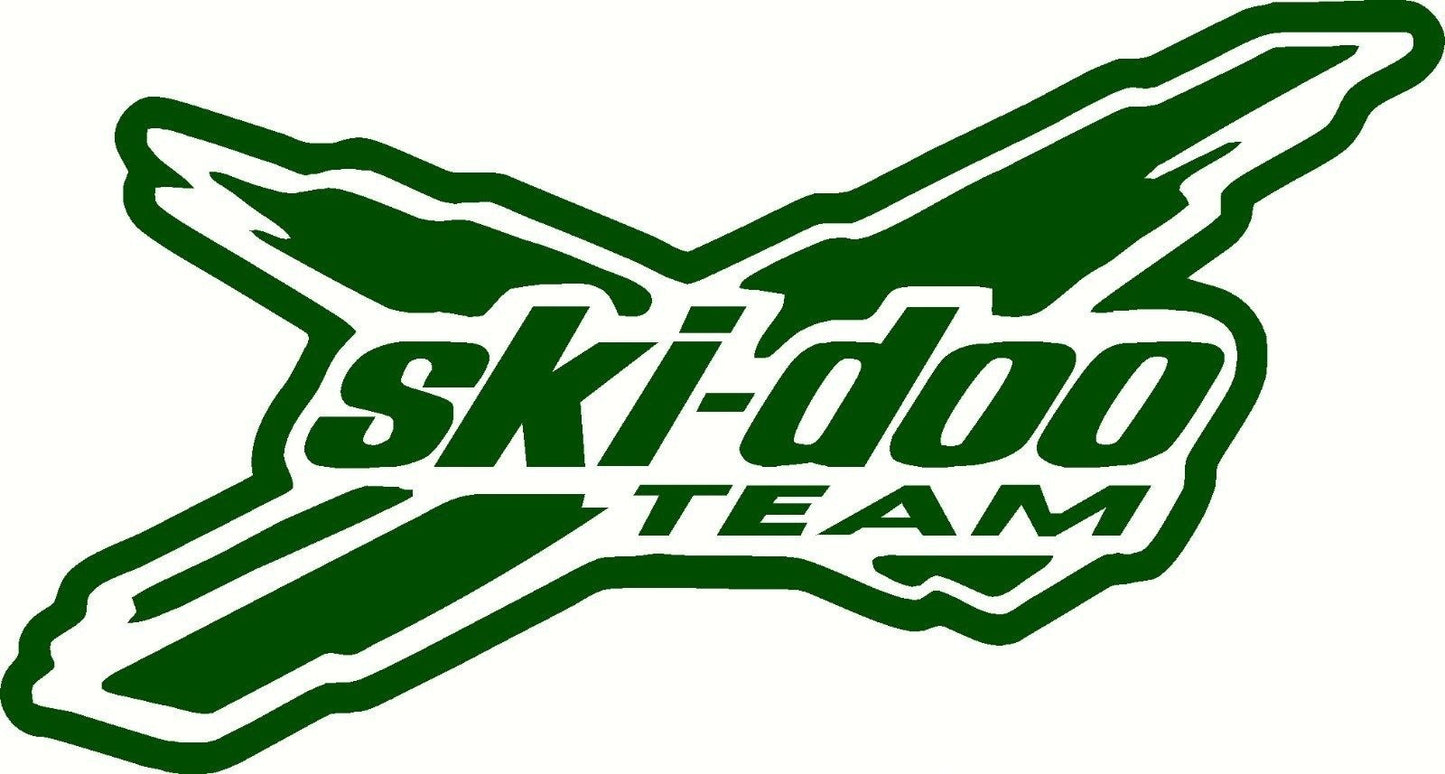 Hot  ski-doo decal window or bumper sticker skidoo snowmobile ski doo