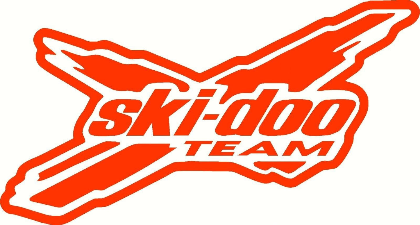 Hot  ski-doo decal window or bumper sticker skidoo snowmobile ski doo