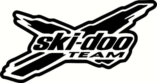 Hot  ski-doo decal window or bumper sticker skidoo snowmobile ski doo