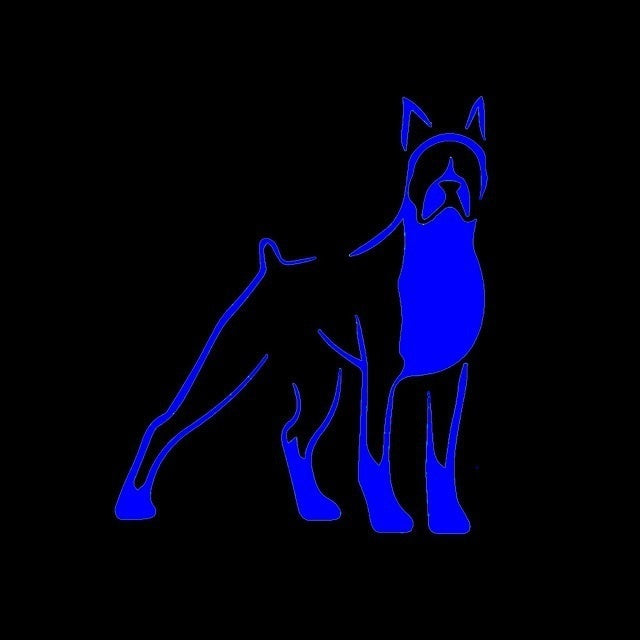 New Fashion   12.9*15.2 cm Home Decorations Vinyl Decal Car Stickers Window Sticker Waterproof Sticker Jdm Saluki Boxer Dog Puppy
