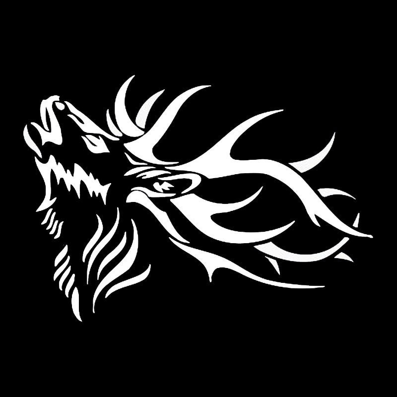 New Hot  15.2*10.8CM Adult Male Deer Vinyl Car Styling Animal Cool Vinyl Outdoor Hunting Car Sticker