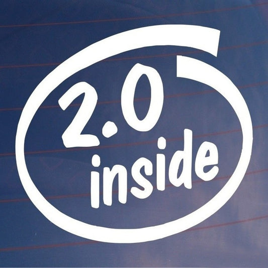 2.0 INSIDE Car Van Window Sticker
