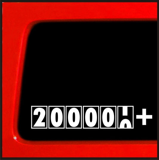 New Fashion   200000 + Miles - JDM Sticker Decal import truck  4x4 funny car vinyl 200k