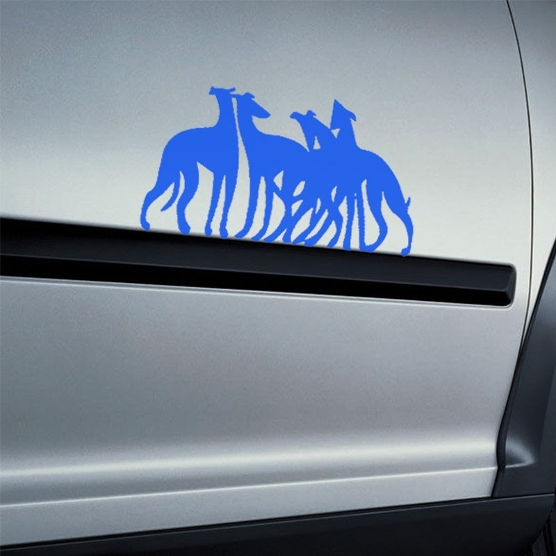 2018 NEW   20*10CM United Fight Team Greyhounds Dog Pets Deep Friendship Car Sticker for RV Truck Window Bumper Kayak Car Decor Vinyl Decal