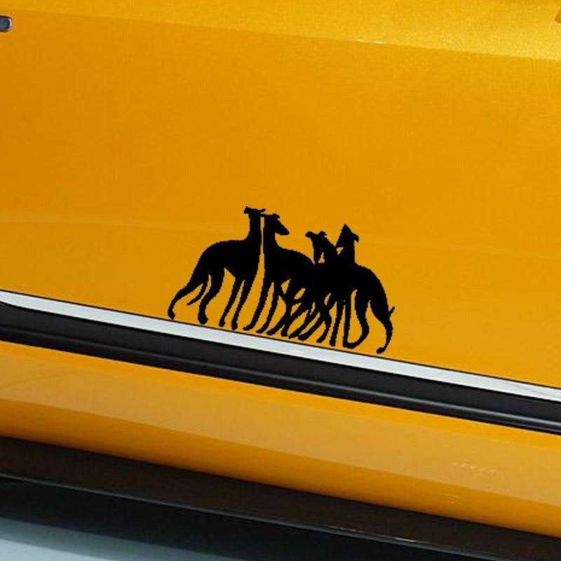 2018 NEW   20*10CM United Fight Team Greyhounds Dog Pets Deep Friendship Car Sticker for RV Truck Window Bumper Kayak Car Decor Vinyl Decal
