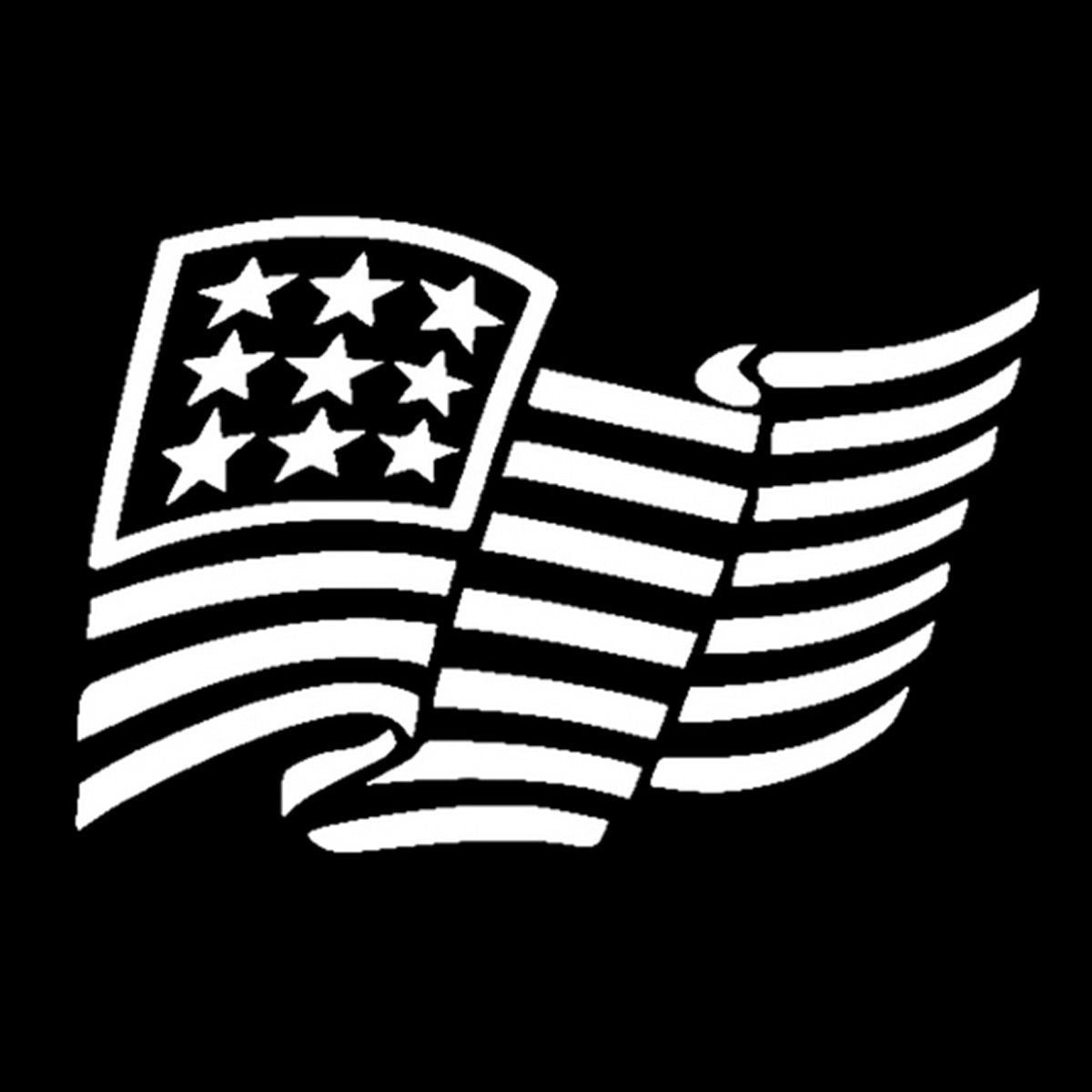 Fashion Black Stickers American Flag Usa Car Decal Window Truck Auto Laptop Wall Sticker Decor