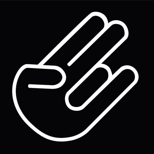 New Fashion  Shocker Funny Hand Mano Jdm Pegatina Vinilo Adhesivo Moto Coche Sticker