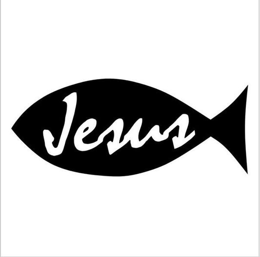 New Fashion Christian Jesus Fish Car Sticker Funny Cartoon Car Styling Accessories Motorcycle Vinyl Sticker Car Sticker