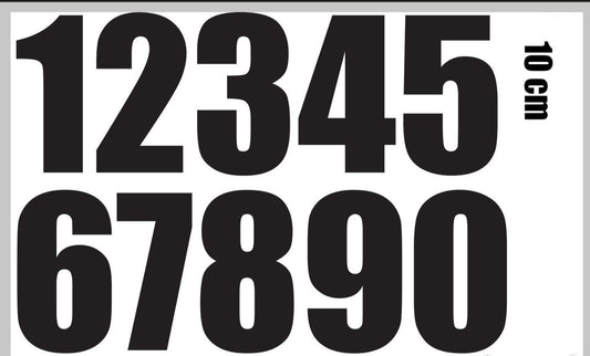 New Brand Stickers Autocollant Adhesif numéro chiffre Hauteur 10cm