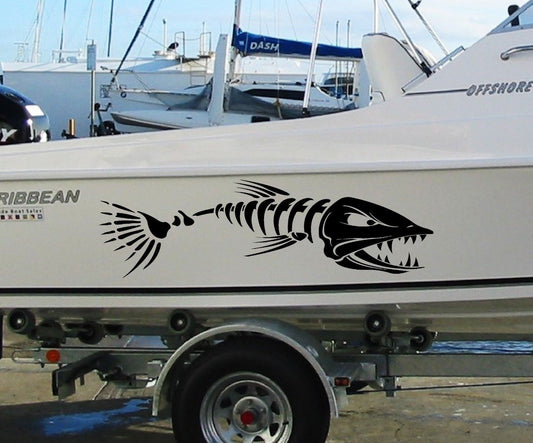 New Brand   Huge 900mm Fishing BOAT FISH Stickers Marine Vinyl Tackle Box Cabin or Hull