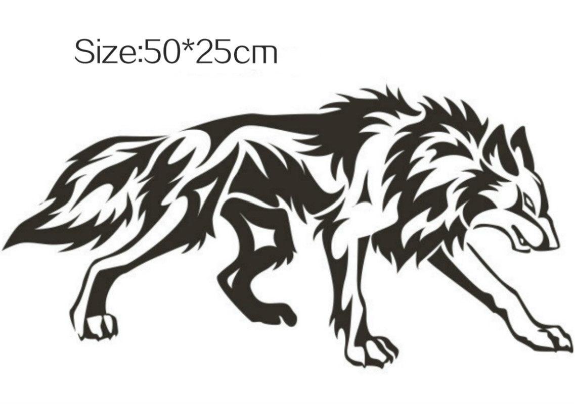 New Fashion   Personality Wolf Totem Car Stickers Car Body Car Styling Removable Waterproof Stickers