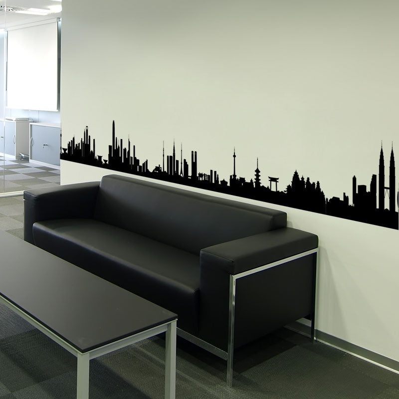 New Hot   City Skyline Glowing in the Dark Wall Decal Removable Wall Stickers Home Decor