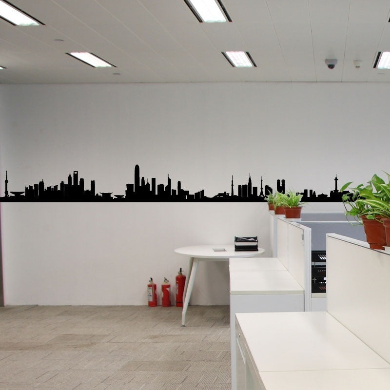 New Hot   City Skyline Glowing in the Dark Wall Decal Removable Wall Stickers Home Decor