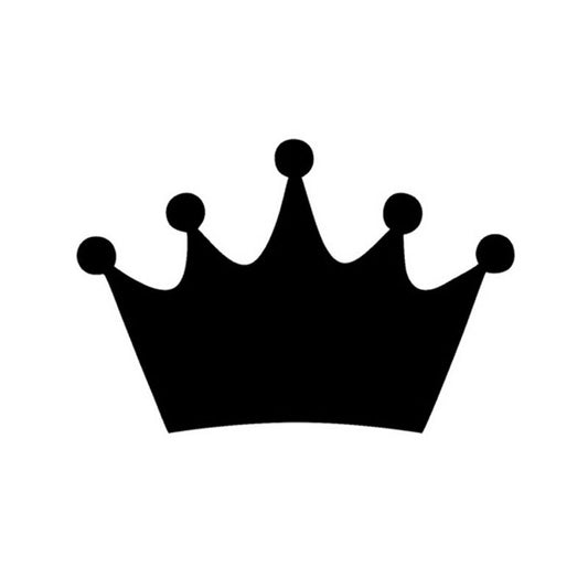 New Hot   14*9.5CM KING CROWN Race Car Stickers Cartoon Character Crown Motorcycle Car Stickers And Decals
