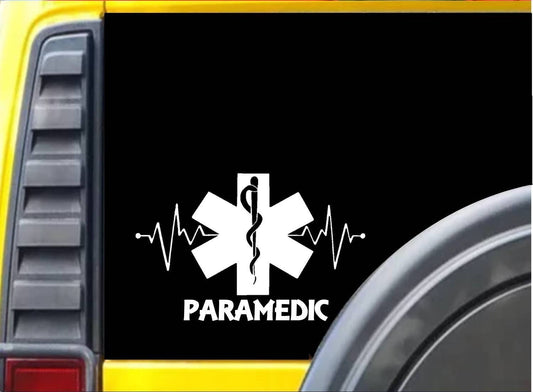 2018 NEW   Paramedic Lifeline K337 8 inch decal star of life emt sticker Car Sticker