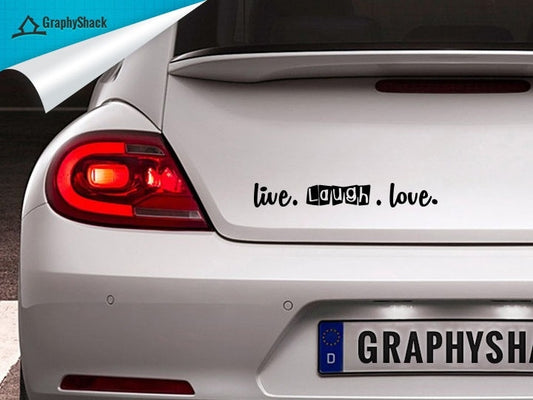 2018 NEW Live Laugh Love Cute Quote Funny Car Decal Window Decal / Sticker Vinyl Decals