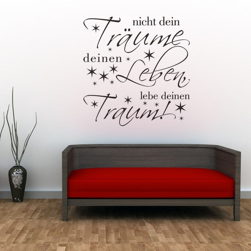 High-quality     WANDTATTOO ...  Sterne Spruch Zitat Schlafzimmer