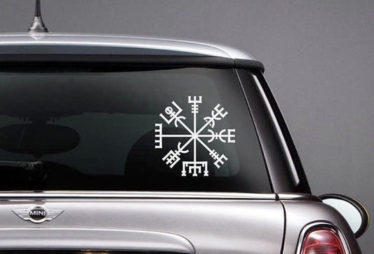 2018 NEW  Vegvisir Norse Mythology Viking Vinyl CAR DECAL Pagan Asatru Runic Compass
