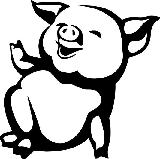 New Fashion   Funny Pig Farm Animal CAR STICKER For Cars WINDOW Truck Bumper Door Laptop