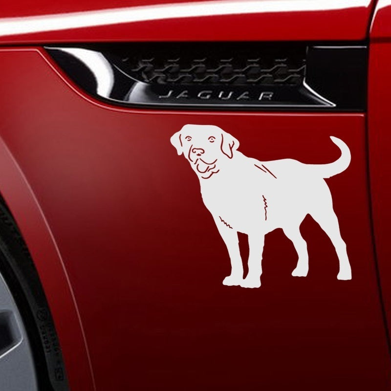 New Hot  Cute Family Pet Animal Labrador Retriever Dog Car Sticker