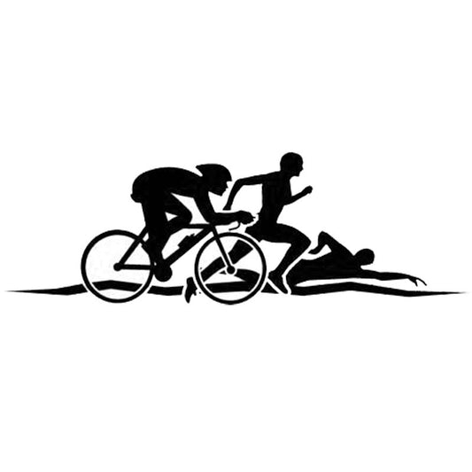 Creative Personality Triathlon Funny Body Car Sticker
