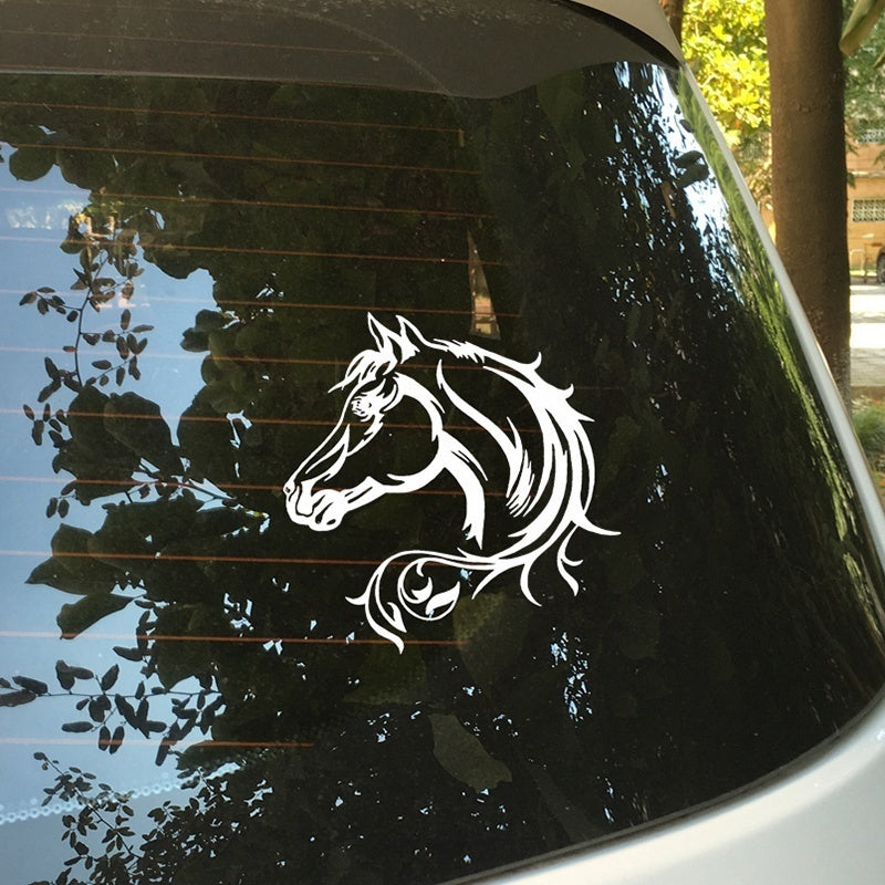 New Brand Horse Head Beautiful Animal Pattern Vinyl Car Body Decorative Decal Car Sticker
