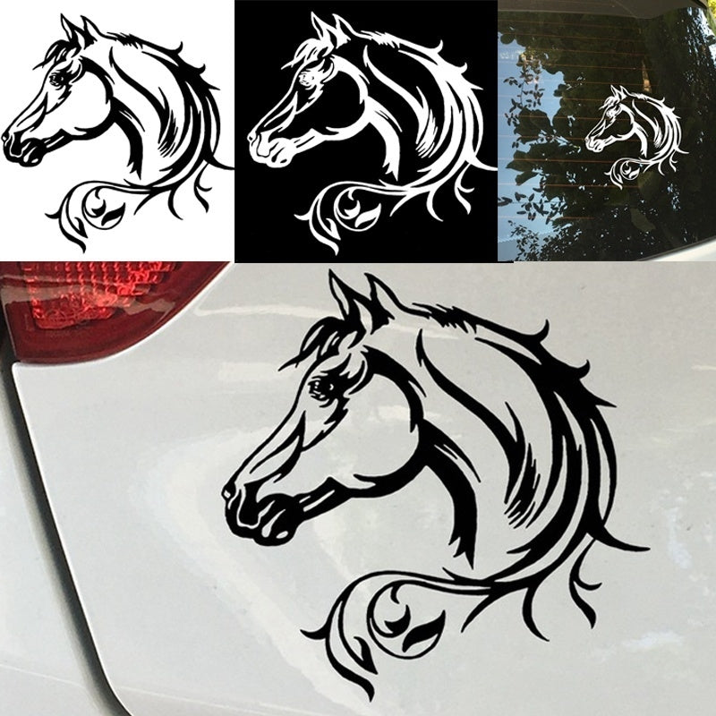 New Brand Horse Head Beautiful Animal Pattern Vinyl Car Body Decorative Decal Car Sticker