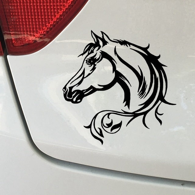New Brand Horse Head Beautiful Animal Pattern Vinyl Car Body Decorative Decal Car Sticker