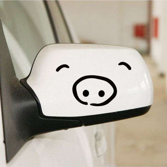 Hot  2 PCS Funny Pig Vinyl  Stickers for Car