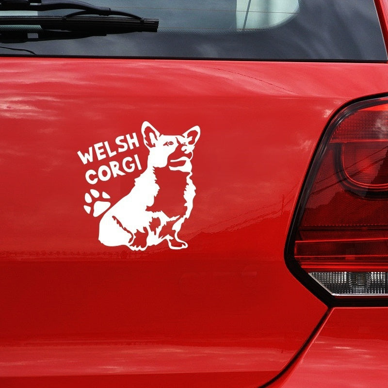 Hot  Cute Animal WELSH CORGI Dog Pet Car Sticker
