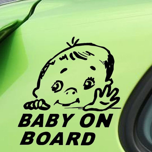 High-quality   Lovely Child Baby on Board Safety Sign Car Sticker