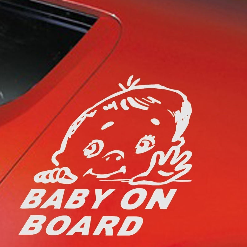 High-quality   Lovely Child Baby on Board Safety Sign Car Sticker