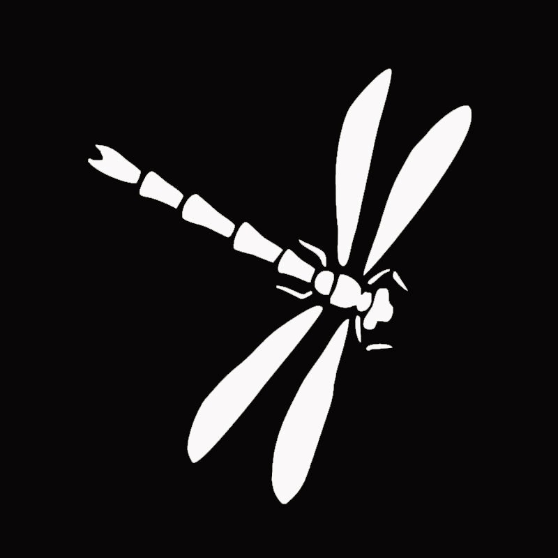 Dragonfly Silhouette Window Funny Sticker Vinyl Truck Car Decal
