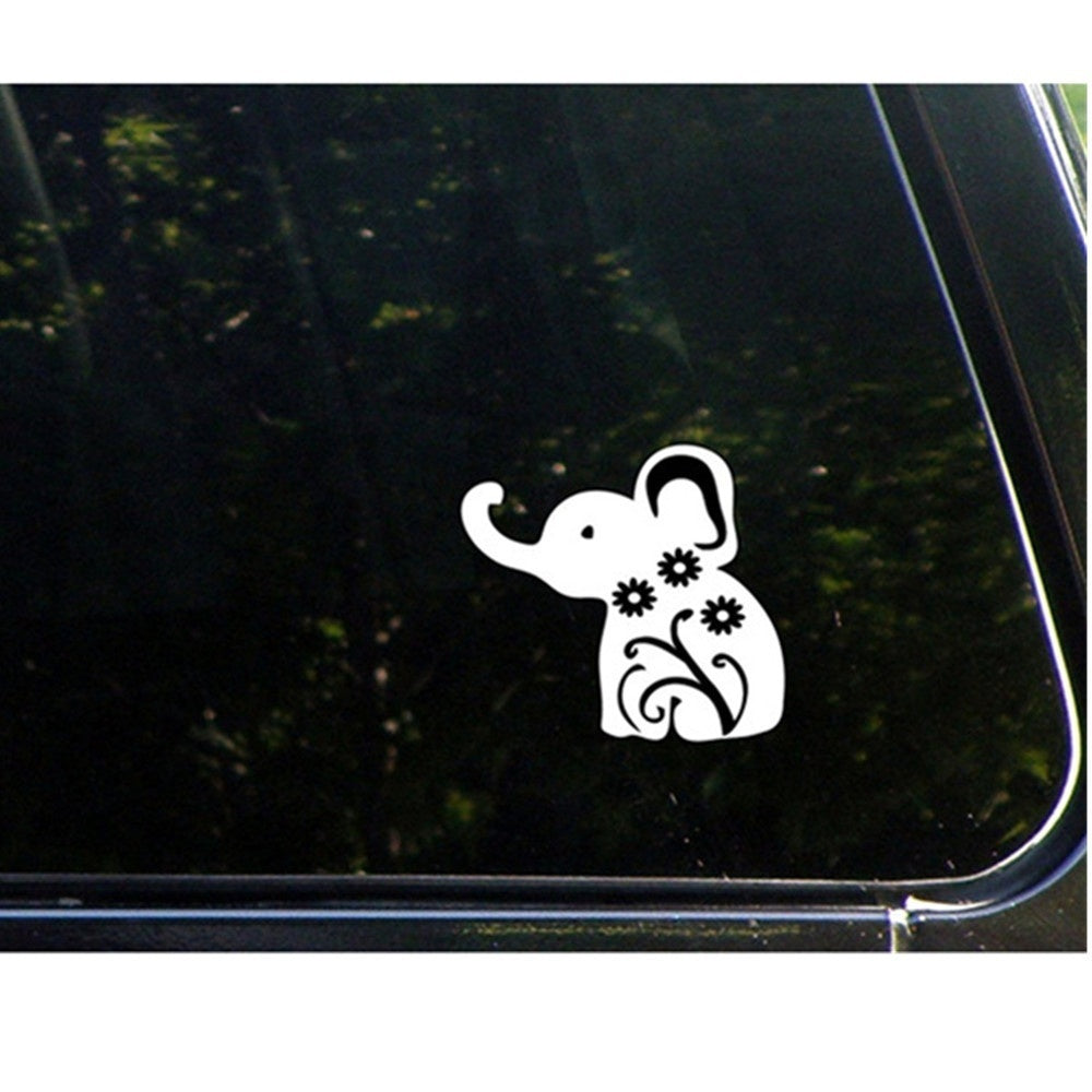 Fashion  Elephant Vinyl Decal Bumper Sticker For Windows Trucks Cars