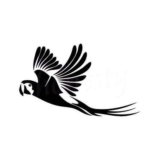 New Hot  Parrot Bird Cute Car Door Window Sticker Animal Car Styling